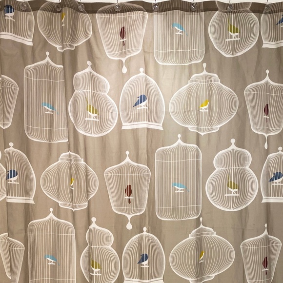 West Elm Bath Vintage West Elm Bird Shower Curtain W 2pc Hooks